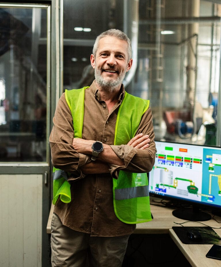 Portrait of a factory supervisor